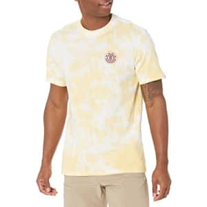 Element Men's Seal Short Sleeve Tee Shirt, Cream Gold BP TD, S for $25