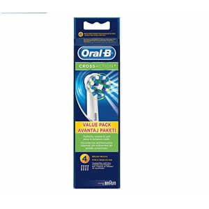 Oral-B Genuine CrossAction Replacement White Toothbrush Heads, Refills for Electric Toothbrush, for $30