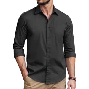 Coofandy Men's Casual Business Shirt for $10