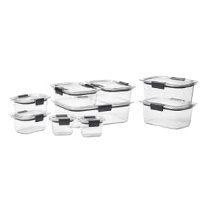 Rubbermaid Brilliance Clear Tritan 18-Piece Set. It's the best price we could find by $46.