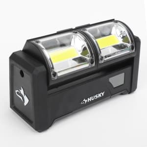 Husky 500-Lumen LED Dual-Panel Utility Light for $8