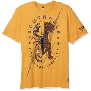 Southpole Men's Short Sleeve Fashion T-Shirt, Timberland Scorpion, Large for $11