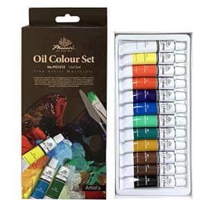 PHOENIX Oil Paint Set 12 Colors - 12ml/0.4 Fl Oz Non-toxic Art Paints for Canvas, Christmas Decor for $12