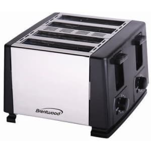 Brentwood Appliances TS-284 BRENTWOOD Toaster, 1, black for $25