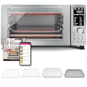 Nuwave Bravo XL Air Fryer Toaster Smart Oven, 12-in-1 Countertop  Grill/Griddle Combo, 30-Qt Capacity, 50F-500F adjustable in precise 5F  increments.