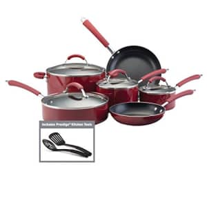 Farberware Millennium Nonstick Cookware Pots and Pans Set, 12 Piece, Red for $85 Farberware Millennium Nonstick Cookware Pots and Pans Set, 12 Piece, Red for $85