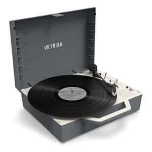 Victrola Re-Spin Sustainable Suitcase Vinyl Record Player. The next best is $55, but most charge at least $70.