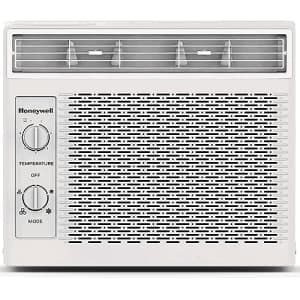 Honeywell 5,000 BTU Window Air Conditioner, Adjustable Thermostat, 7 settings, Quiet, 150 sq ft for $136