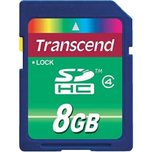 Transcend Canon PowerShot A2500 Digital Camera Memory Card 8GB (SDHC) Secure Digital High Capacity Class 4 for $12