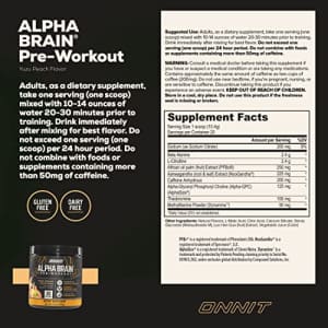 ONNIT Alpha Brain Pre-Workout - Yuzu Peach (20 Serving Tub) for $35 ONNIT Alpha Brain Pre-Workout - Yuzu Peach (20 Serving Tub) for $35