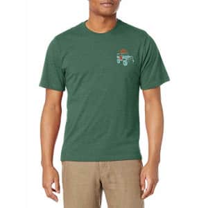 G.H. Bass & Co. Men's Short Sleeve Graphic Print T-Shirt, Jungle Green Heather, Small for $14 G.H. Bass & Co. Men's Short Sleeve Graphic Print T-Shirt, Jungle Green Heather, Small for $14
