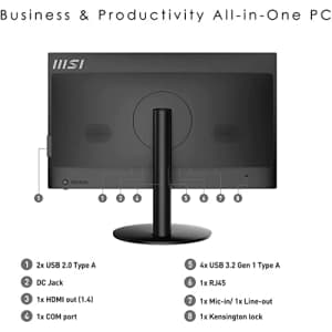 MSI 2023 Pro 24'' FHD LED All-in-One AIO Desktop PC Intel 6-Core i5-10400 32GB DDR4 1TB NVMe SSD for $870