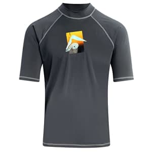 Kanu Surf Men's Standard Mercury UPF 50+ Short Sleeve Sun Protective Rashguard Swim Shirt, Prism for $23