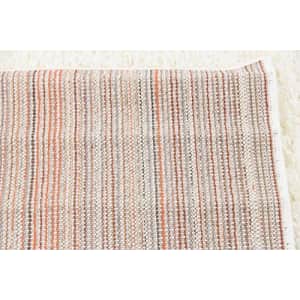 Unique Loom Solo Solid Shag Collection Modern Plush Snow White/Cream Area Rug (9' x 12') for $169