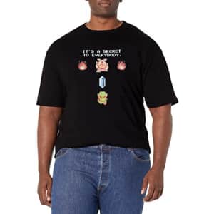 Nintendo Men's Big & Tall Lying T-Shirt, Black, 2X-Large Tall for $8
