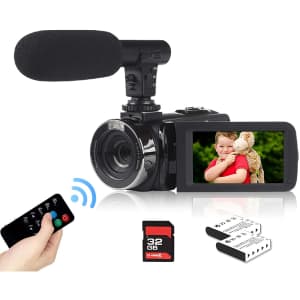 Heegomn 2.7K Video Camera Camcorder with Microphone for $42 Heegomn 2.7K Video Camera Camcorder with Microphone for $42