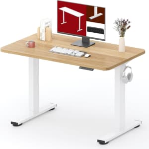 Sansodesk 40" x 24" Electric Standing Desk for $80