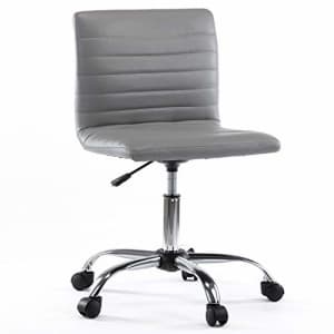 Smugdesk Home Office Chair Ergonomic Swivel Computer Desk Chairs, PU Leather Armless Executive Office Chair, for $99 Smugdesk Home Office Chair Ergonomic Swivel Computer Desk Chairs, PU Leather Armless Executive Office Chair, for $99
