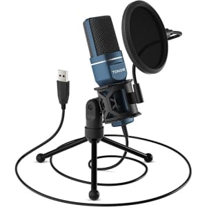 Tonor USB Microphone with Tripod Stand & Pop Filter for $20 Tonor USB Microphone with Tripod Stand & Pop Filter for $20