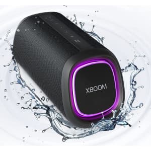 LG XBOOM Go XG5QBK Portable Bluetooth Speaker for $107