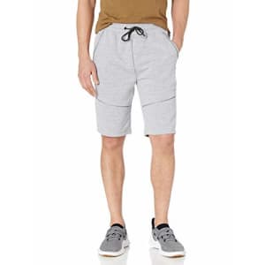 Southpole Men's Tech Fleece Shorts, Heather Grey Reflective, Large for $18