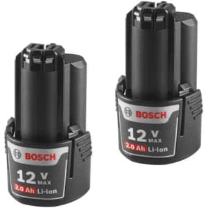 Bosch 12V Max Li-Ion 2.0 Ah Battery 2-Pack