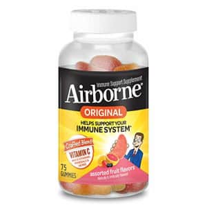 Vitamin C 750mg (per serving) - Airborne Assorted Fruit Flavored Gummies (75 count in a bottle), for $20