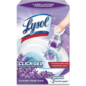 Lysol Click Gel Automatic Toilet Bowl Cleaner 6-Pack for $3.77 via Sub. & Save Lysol Click Gel Automatic Toilet Bowl Cleaner 6-Pack for $3.77 via Sub. & Save