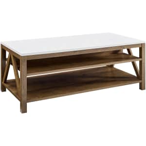 Welwick Designs 48" A-Frame Farmhouse Coffee Table for $190 Welwick Designs 48" A-Frame Farmhouse Coffee Table for $190