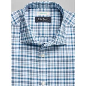Jos. A. Bank Men's Big & Tall Tailored Fit Spread Collar Sportshirt for $15