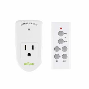 BN-Link 1,200W Wireless Electrical Outlet Switch with Remote Control for $8