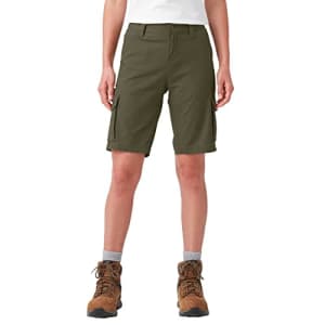 Dickies Women's Ripstop Cargo Shorts, Military Green, 2 for $28