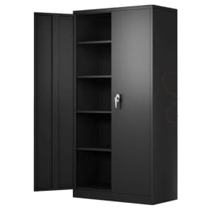 72" Metal Garage Storage Cabinet for $170 72" Metal Garage Storage Cabinet for $170