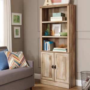 BH&G 71" Crossmill 5-Shelf Bookcase with Doors for $109 BH&G 71" Crossmill 5-Shelf Bookcase with Doors for $109