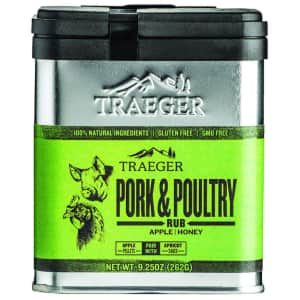 Traeger 9.25-oz. Apple and Honey Pork and Poultry Rub for $8 Traeger 9.25-oz. Apple and Honey Pork and Poultry Rub for $8