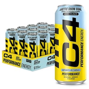 Cellucor C4 Carbonated Zero Sugar Energy Pre Workout Drink + Beta Alanine, (NEW) Sparkling Arctic for $27
