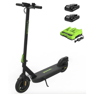 Greenworks 48V (24V x 2) Stealth Series Electric Scooter w/Two 4.0Ah Batteries and Dual Port Charger for $382 Greenworks 48V (24V x 2) Stealth Series Electric Scooter w/Two 4.0Ah Batteries and Dual Port Charger for $382
