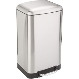 Amazon Basics 20L Soft-Close Stainless Steel Trash Can for $41