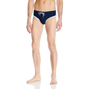 2(X)IST Men's Rio Jogger Swim Brief Swimwear, Navy/White, LG for $39 2(X)IST Men's Rio Jogger Swim Brief Swimwear, Navy/White, LG for $39