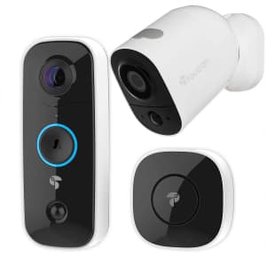Toucan Wireless Video Doorbell + Outdoor/Indoor Surveillance Camera Bundle for $119 for members
