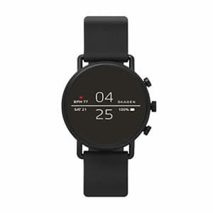 Skagen Connected Falster 2 Stainless Steel and Silicone Touchscreen Smartwatch, Color: Black for $275