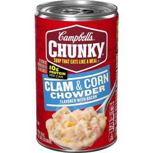 Campbell's Clam and Corn Chowder 18.8-oz Soup for $1.72 via Sub & Save
