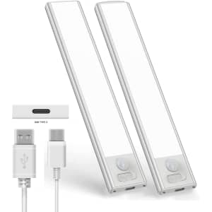Motion Sensor LED Under Counter Light 2-Pack for $12 Motion Sensor LED Under Counter Light 2-Pack for $12