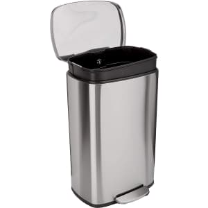 Amazon Basics Rectangular 13.2-Gallon Trash Can for $58