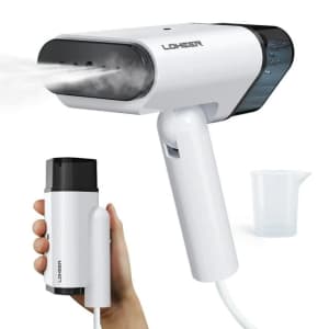 Loheer 1,000W Foldable Travel Steamer for Clothes for $24