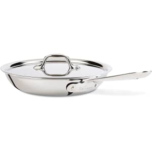 All-Clad D3 3-Ply Stainless Steel Fry Pan with Lid for $100
