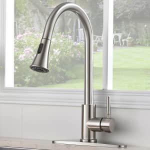 Friho Pull-Down Single Handle Kitchen Faucet for $58 Friho Pull-Down Single Handle Kitchen Faucet for $58