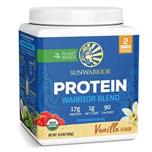Sunwarrior Vegan Organic Protein Powder Plant-Based | BCAA Amino Acids Hemp Seed Soy Free Dairy for $27