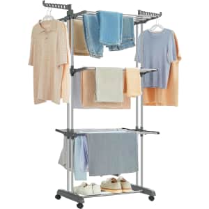 Songmics 4-Tier Foldable Drying Rack for $44