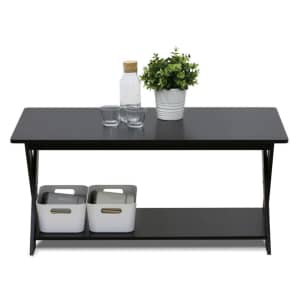 Furinno Modern Simplistic Criss-Crossed Coffee Table for $35